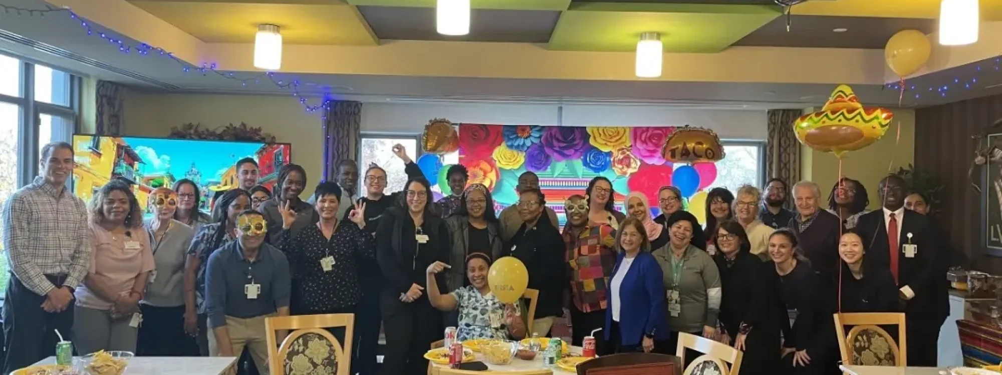 Staff and residents at Leonard Florence Levine Estates